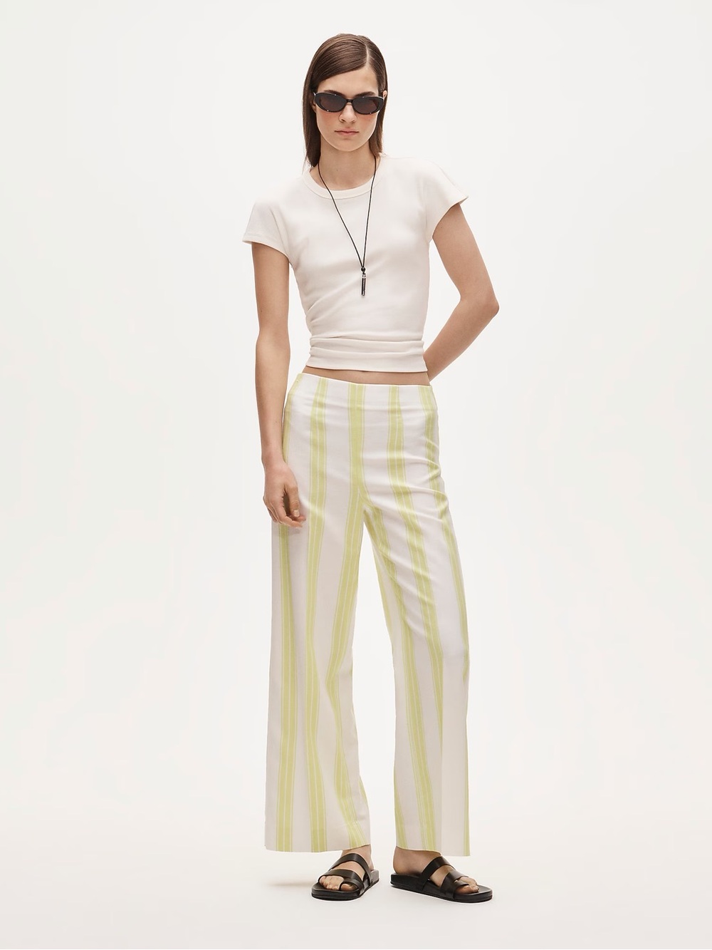 J Crew Rori pant in stripe